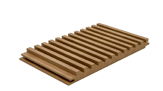 Edison fluted wooden panel